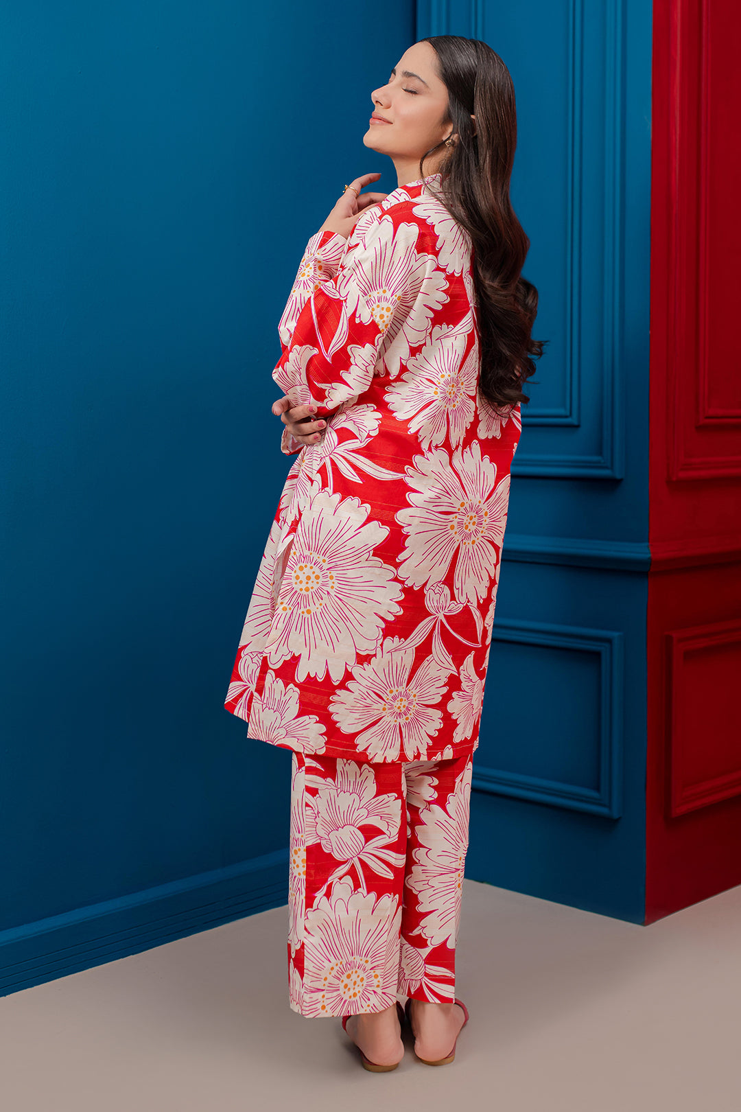 Zellbury | Winter Pret | Kurta Trouser - 2984 - Designer Dress with Intricate embroidery and embellishments. Shop elegent wedding dress at Maria Faisal.