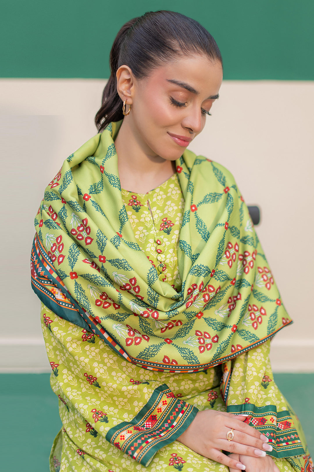 Zellbury | Winter Pret | Kurta Shawl Trouser - 2943 - Designer Dress with Intricate embroidery and embellishments. Shop elegent wedding dress at Maria Faisal.