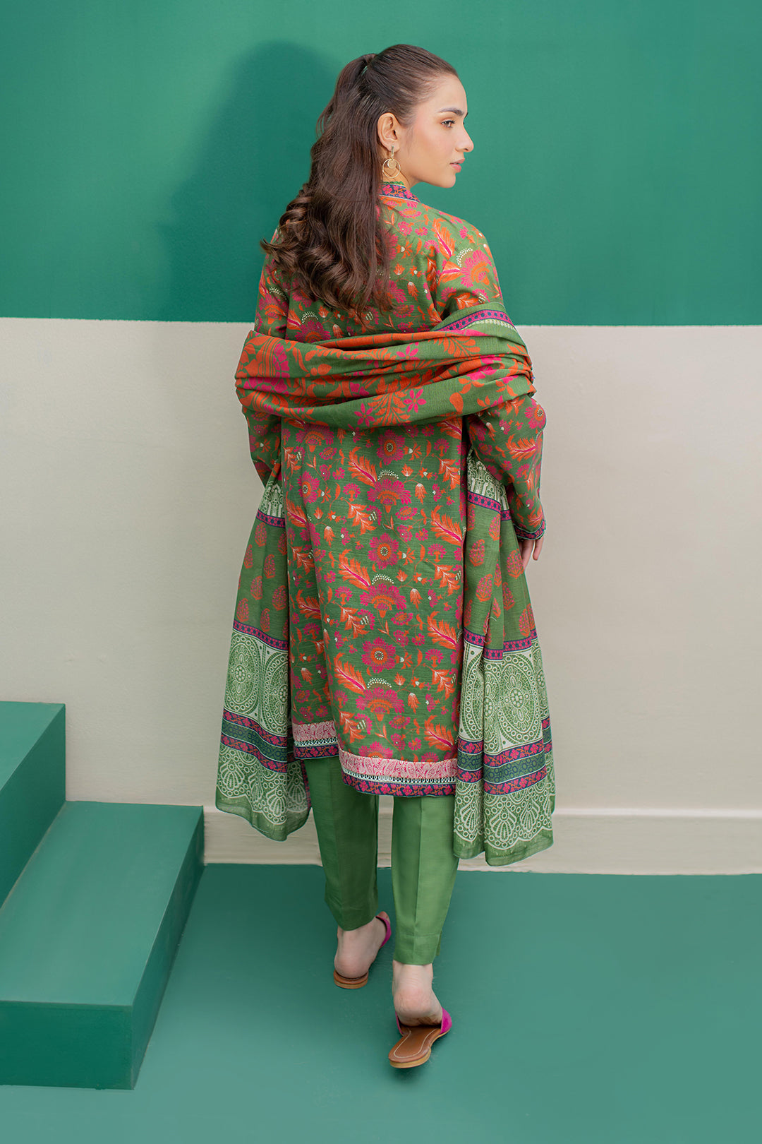 Zellbury | Winter Pret | Kurta Dupatta Trouser - 3088 - Designer Dress with Intricate embroidery and embellishments. Shop elegent wedding dress at Maria Faisal.