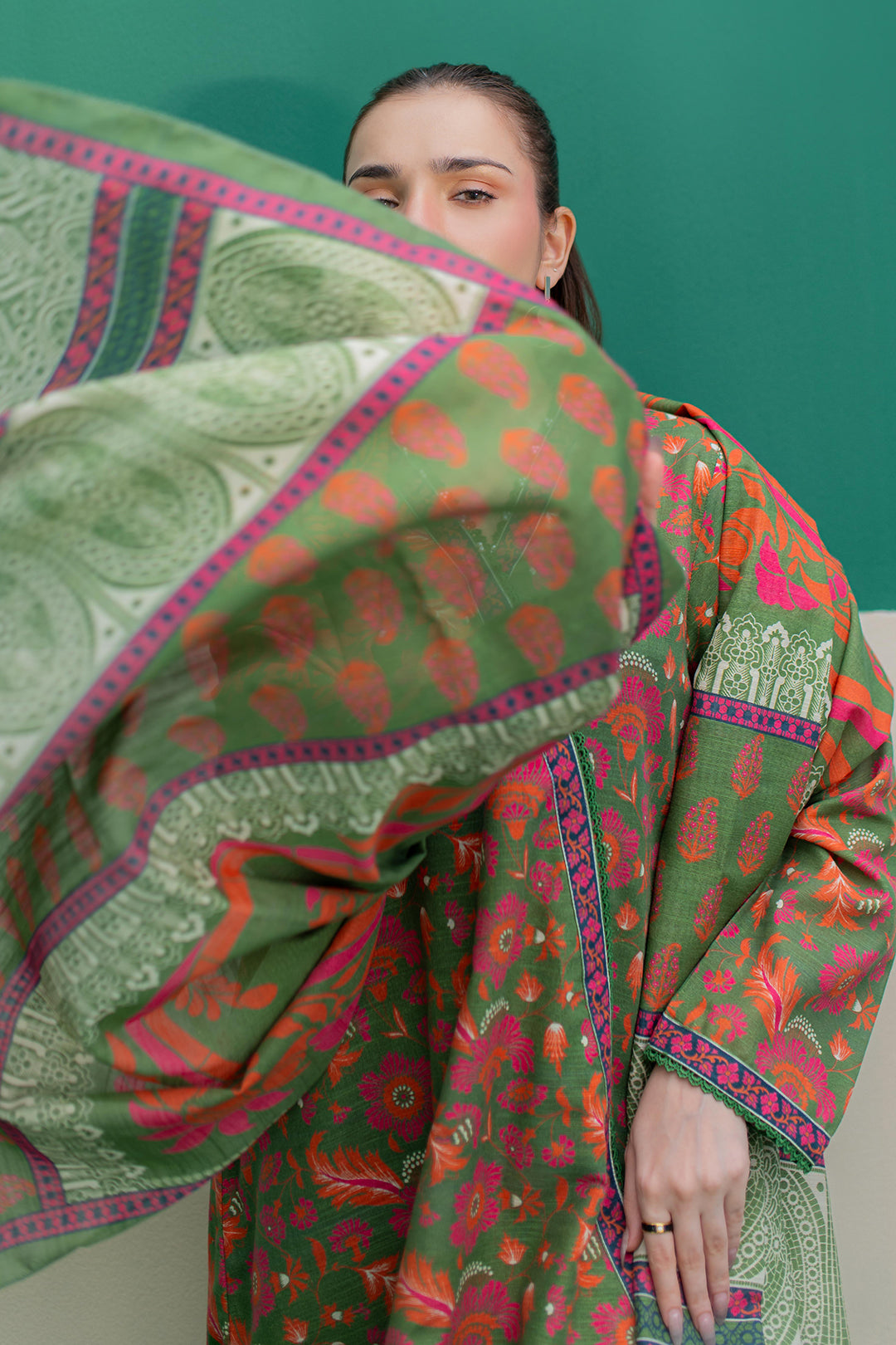 Zellbury | Winter Pret | Kurta Dupatta Trouser - 3088 - Designer Dress with Intricate embroidery and embellishments. Shop elegent wedding dress at Maria Faisal.