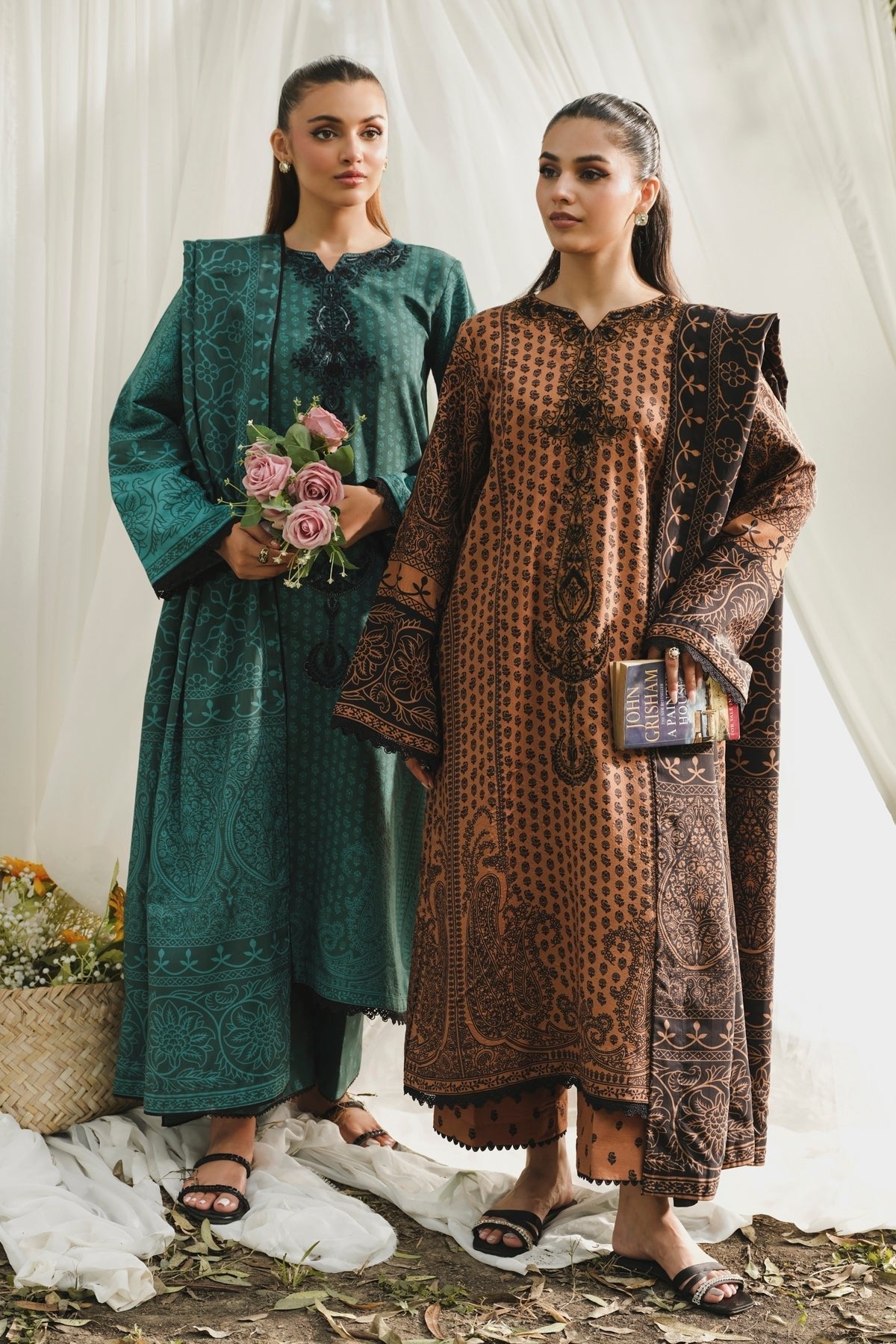 Xenia Formals | Autumn Refresh | ALINA - B - is Teal Green dress from Xenia Formals - Ladies Clothes - Maria Faisal