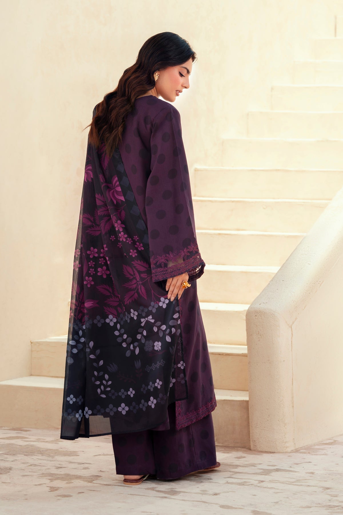 Xenia Formals | Autumn Refresh | IRIS - is Deep Violet dress from Xenia Formals - Ladies Clothes - Maria Faisal
