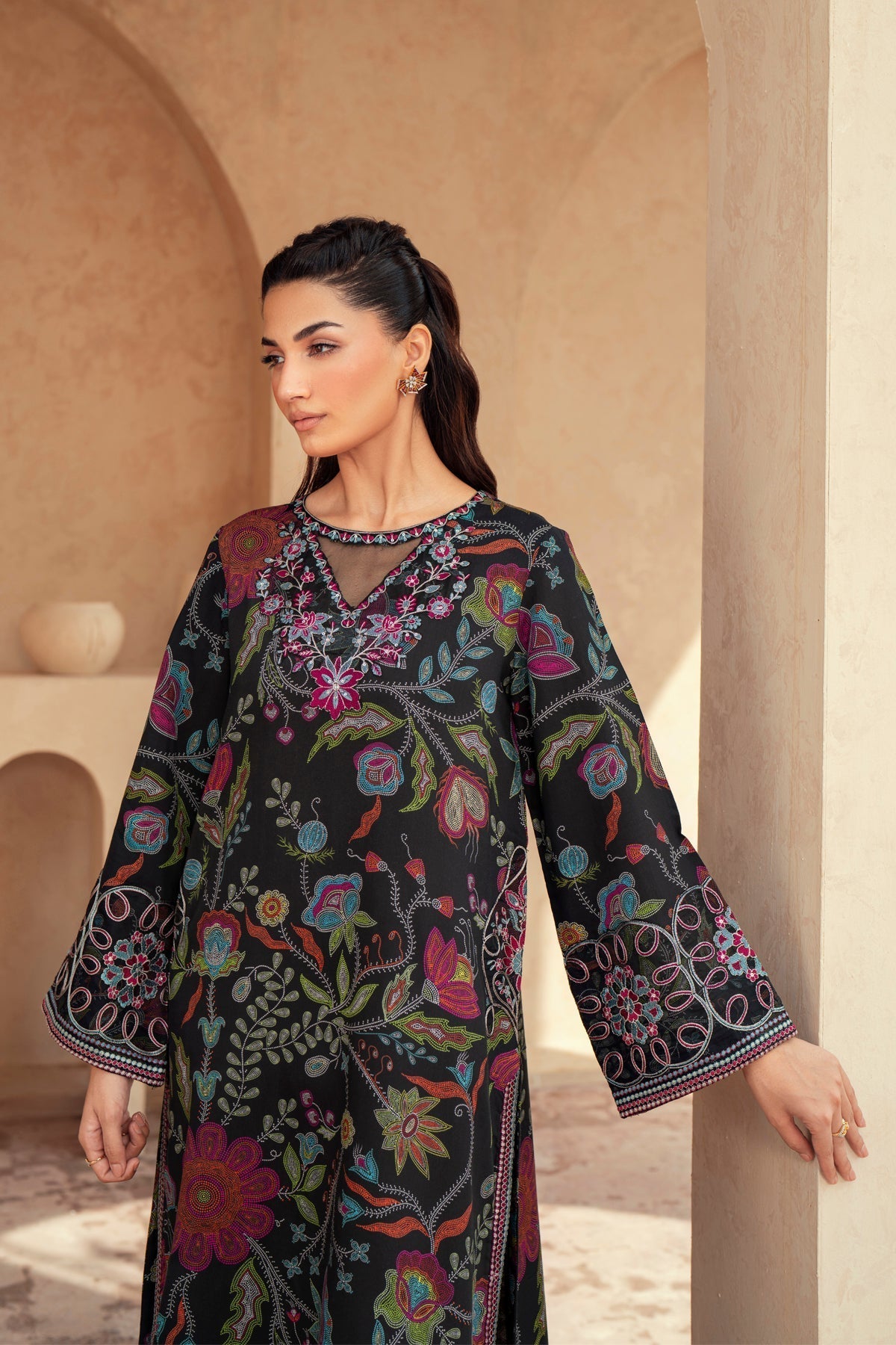 Xenia Formals | Autumn Refresh | ROYA - is Black dress from Xenia Formals - Ladies Clothes - Maria Faisal