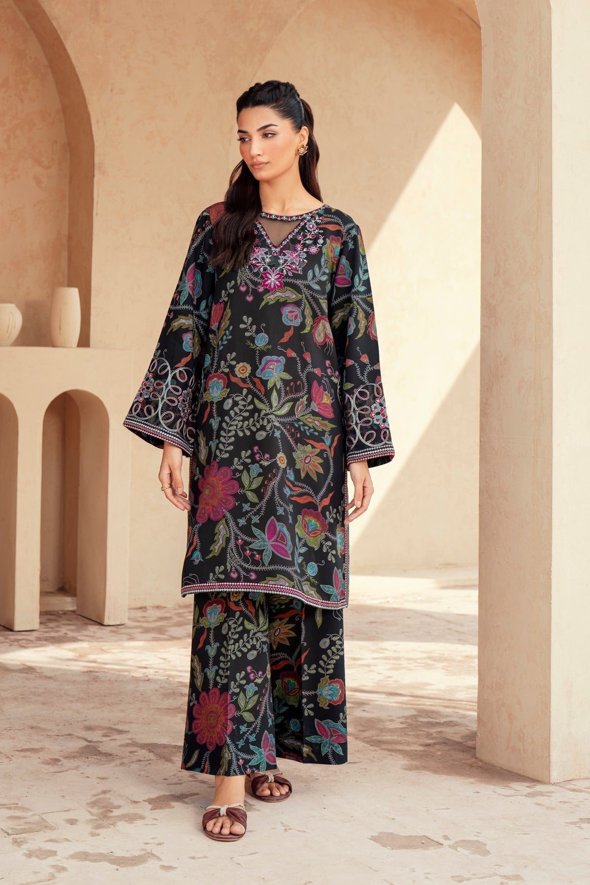 Xenia Formals | Autumn Refresh | ROYA - is Black dress from Xenia Formals - Ladies Clothes - Maria Faisal