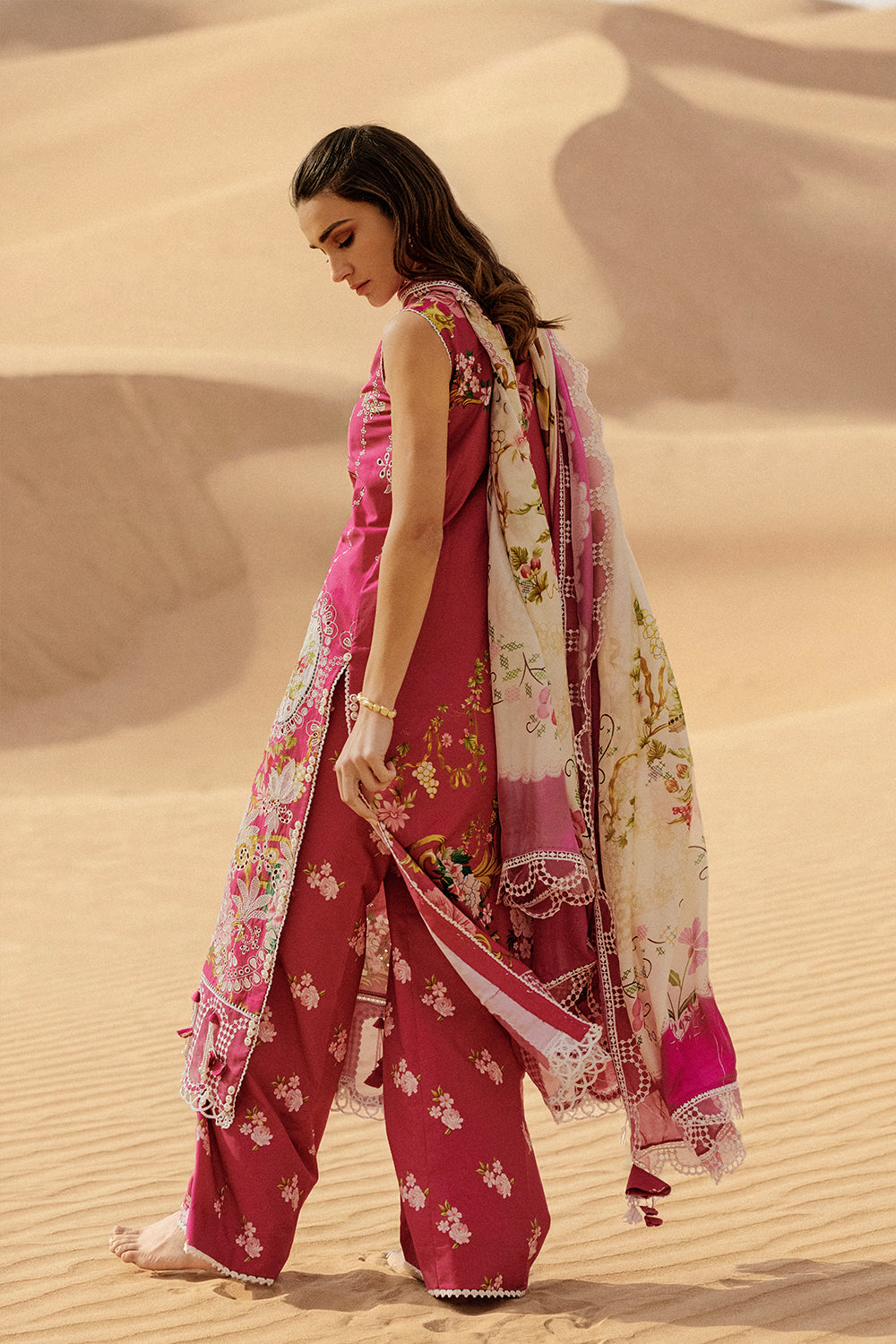 Saira Rizwan | Luxury Lawn 26 | ZUMAR-SRL26-02 - Dress - available at Maria Faisal in UK and USA.