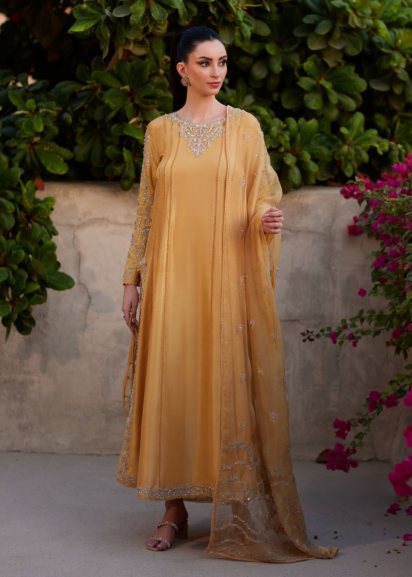 Kanwal Malik | Ghina Luxury Pret | Reha - Luxury Dress - available at Maria Faisal in UK and USA.