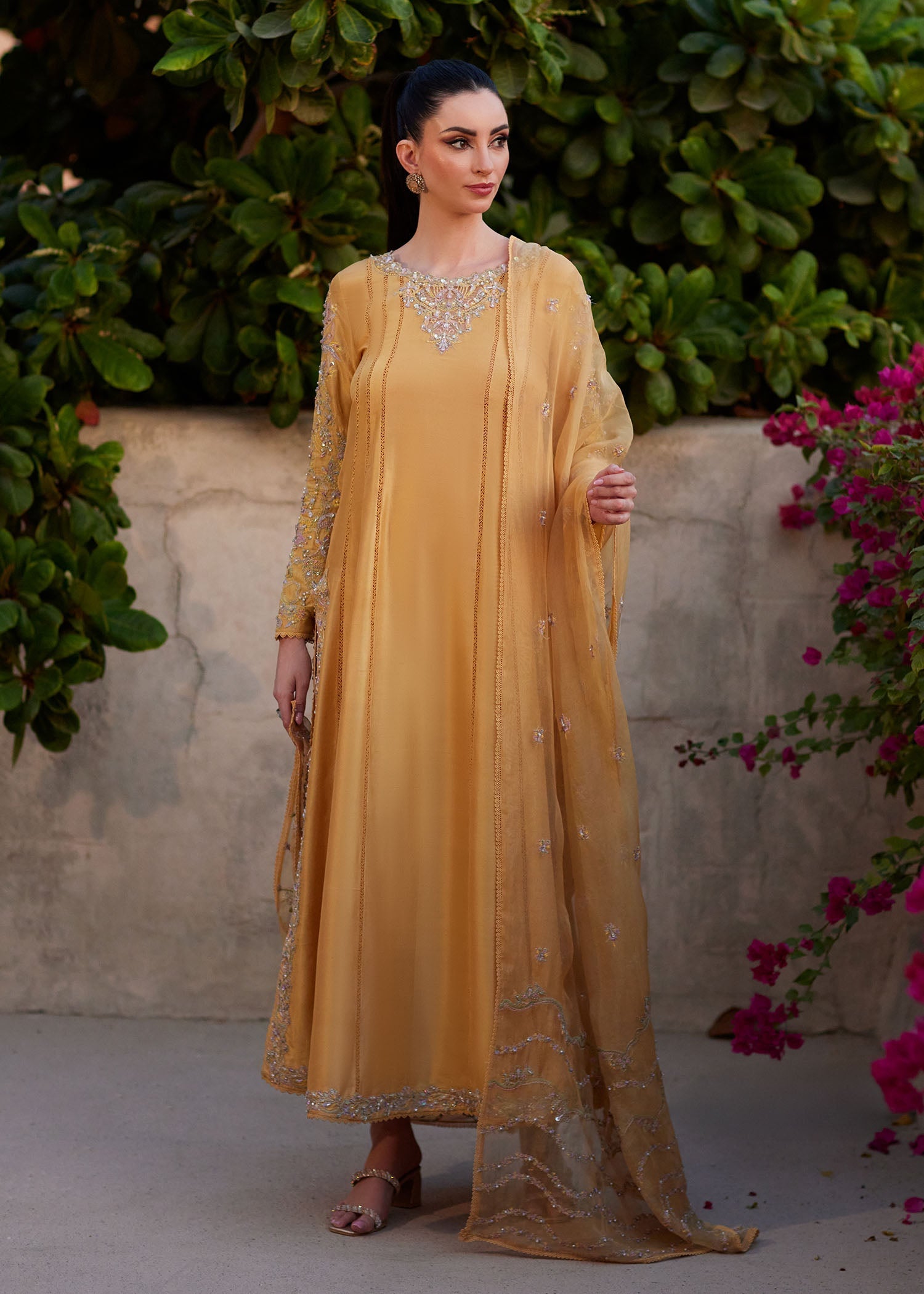 Kanwal Malik | Ghina Luxury Pret | Reha - Luxury Dress - available at Maria Faisal in UK and USA.