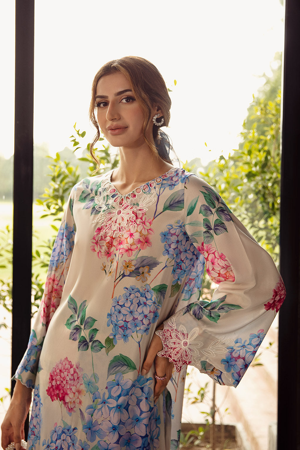 Vanya | Co Ords | CO-59R - Casual Dress - available at Maria Faisal in UK and USA.