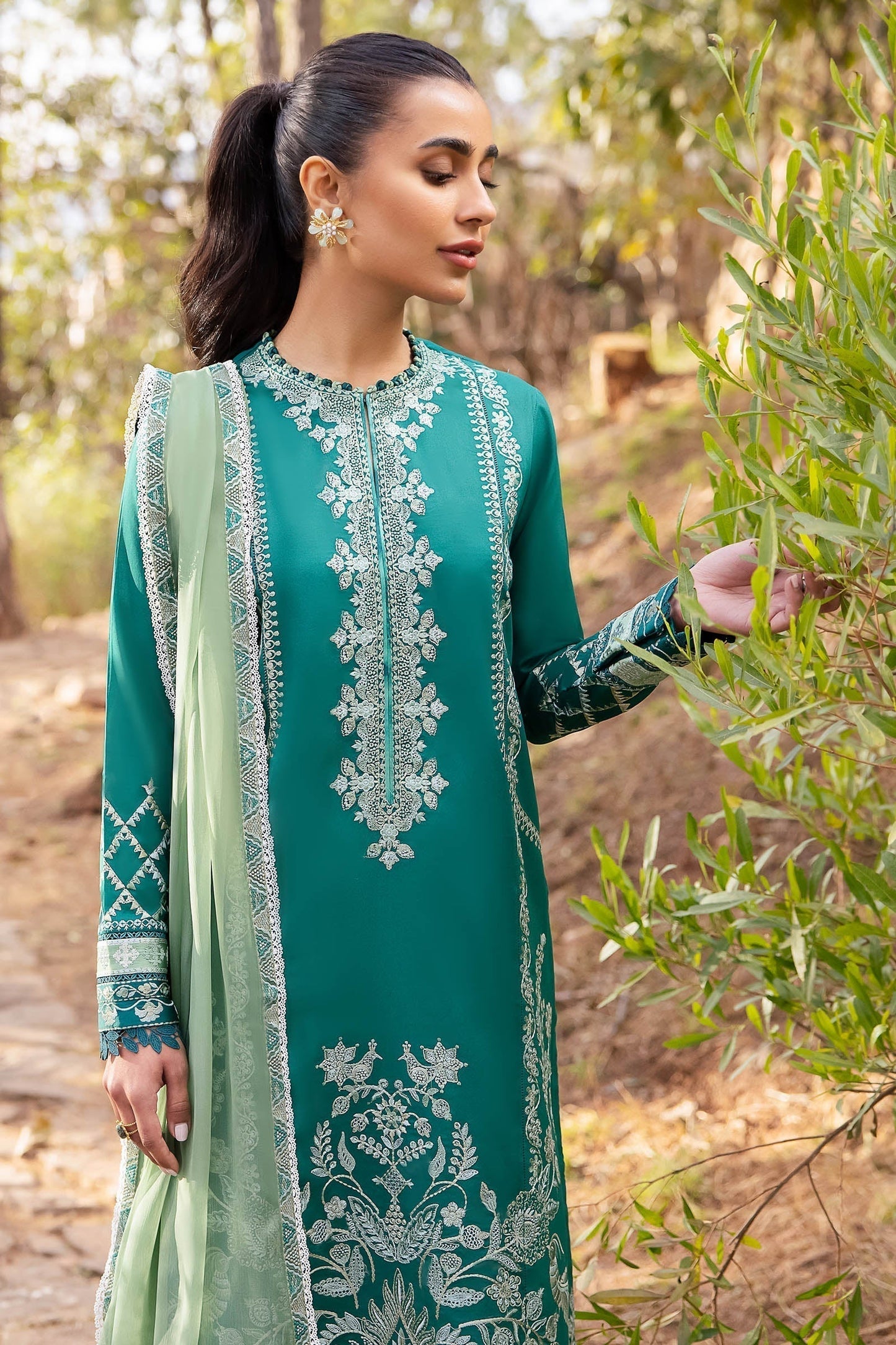 Zaha | Lawn 24 | VEJAH (ZL24-11 B) - Ladies Clothes - Maria Faisal