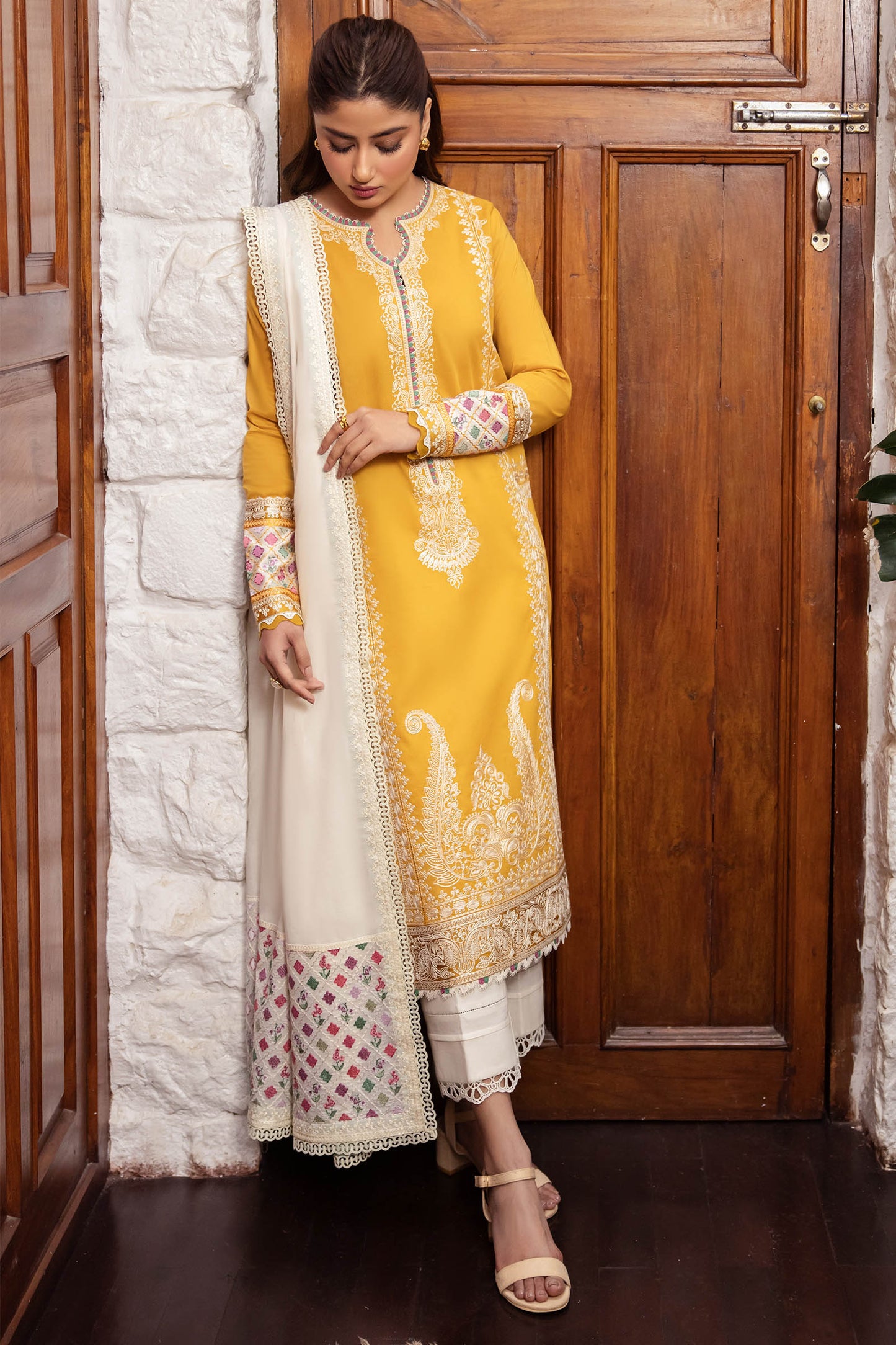 Zaha | Lawn 24 | FERYA (ZL24-06 A) - Ladies Clothes - Maria Faisal