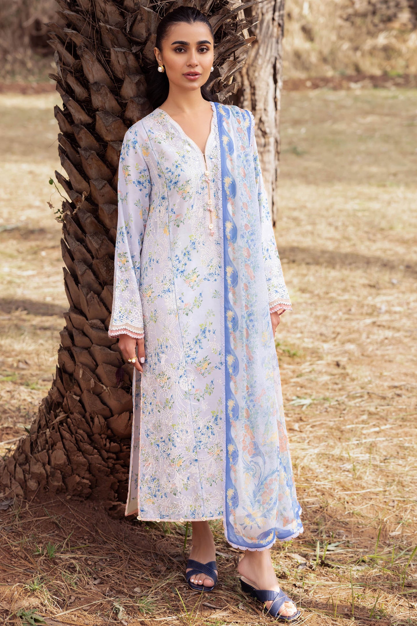 Zaha | Lawn 24 | AYSEL (ZL24-03 B) - Ladies Clothes 