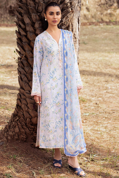 Zaha | Lawn 24 | AYSEL (ZL24-03 B) - Ladies Clothes 