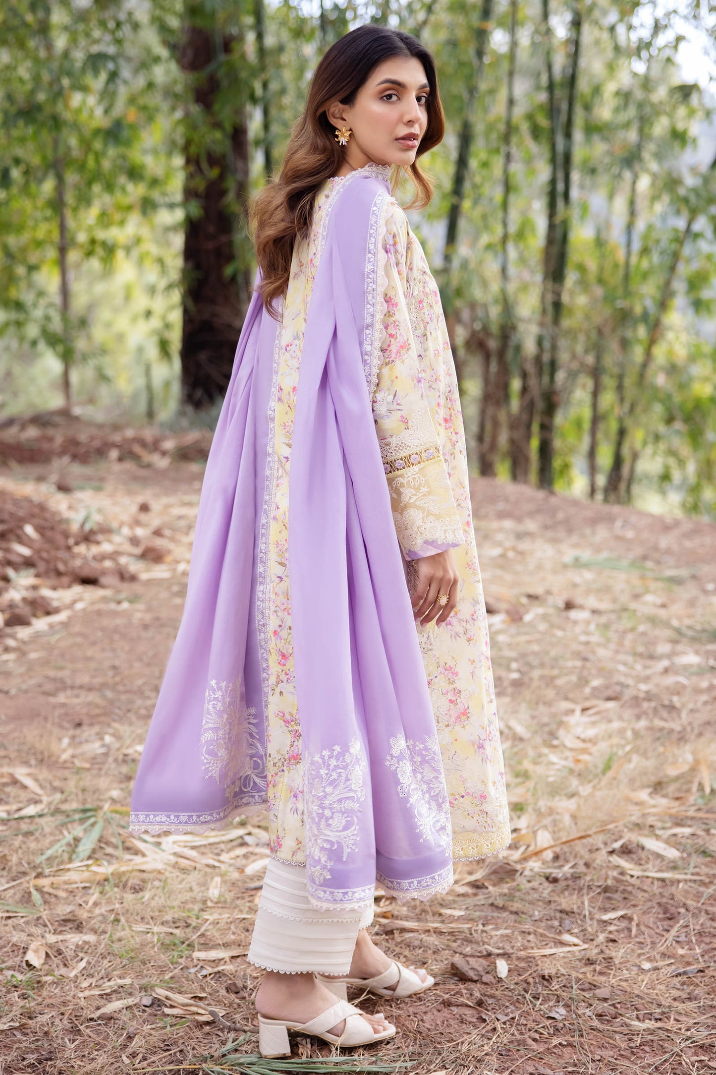 Zaha | Lawn 24 | SEZEM (ZL24-13 A) - Ladies Clothes - Maria Faisal