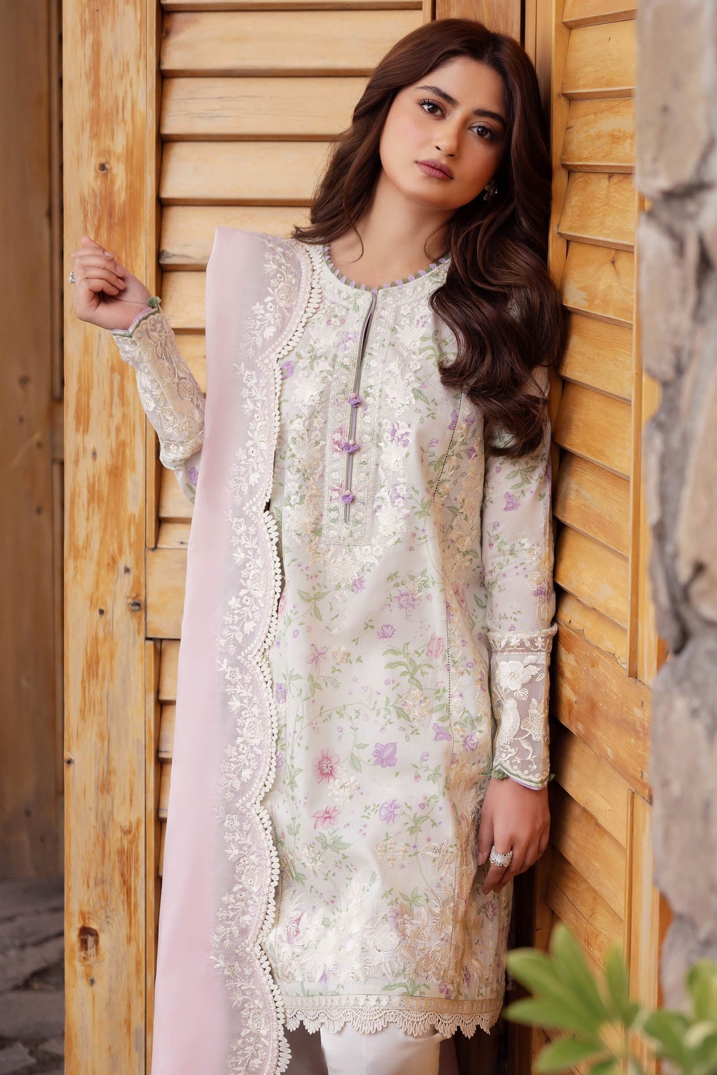 Zaha | Lawn 24 | LEYLA (ZL24-12 B) - Ladies Clothes - Maria Faisal