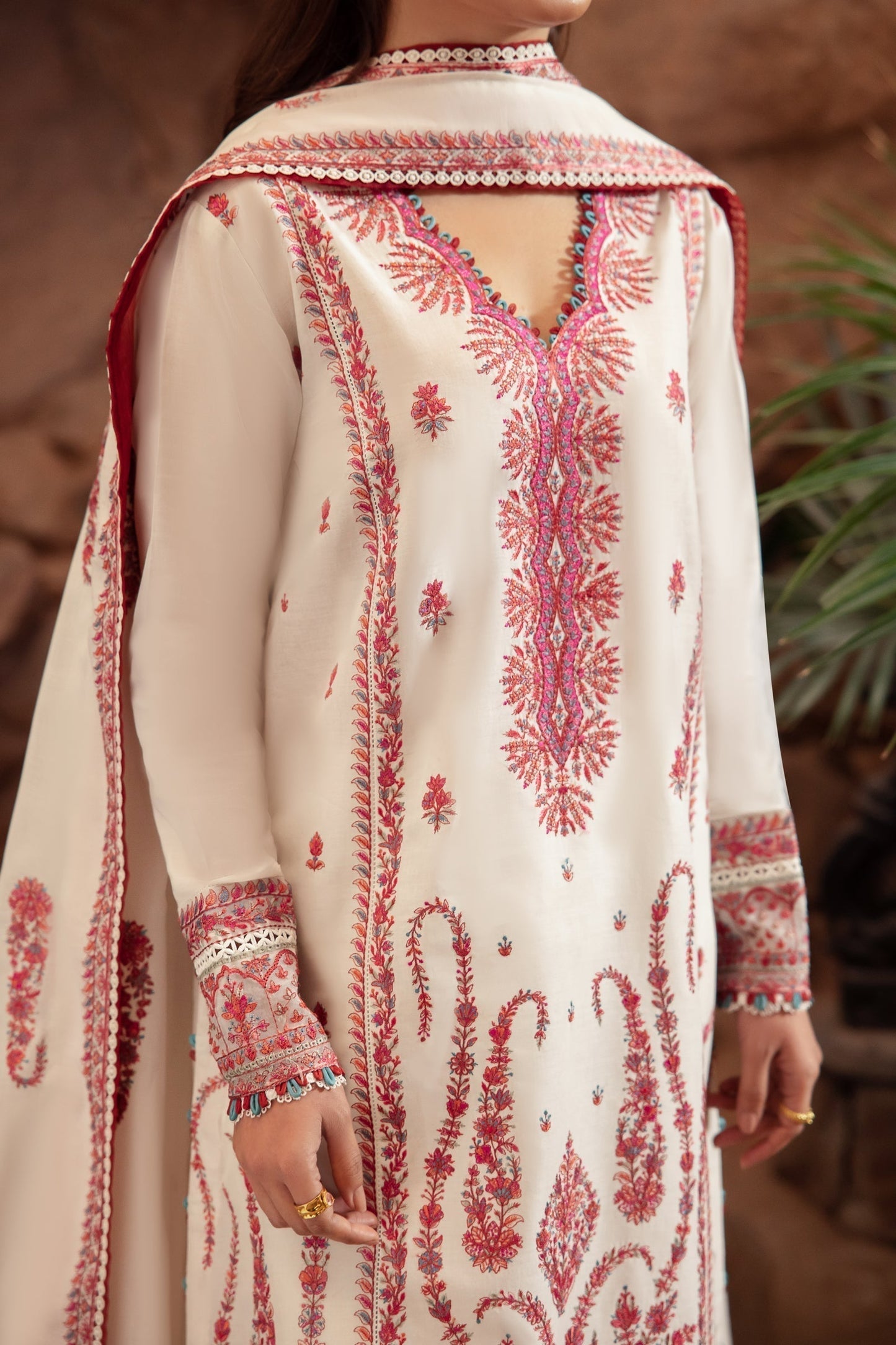 Zaha | Lawn 24 | ELANIA (ZL24-09 A) - Ladies Clothes - Maria Faisal