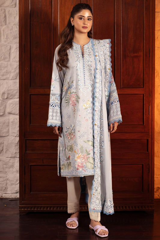 Zaha | Lawn 24 | ELA (ZL24-01 B) - Ladies Clothes - Maria Faisal