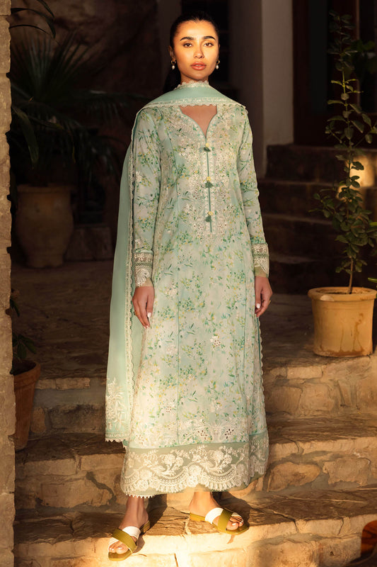 Zaha | Lawn 24 | SEZEM (ZL24-13 B) - Ladies Clothes - Maria Faisal