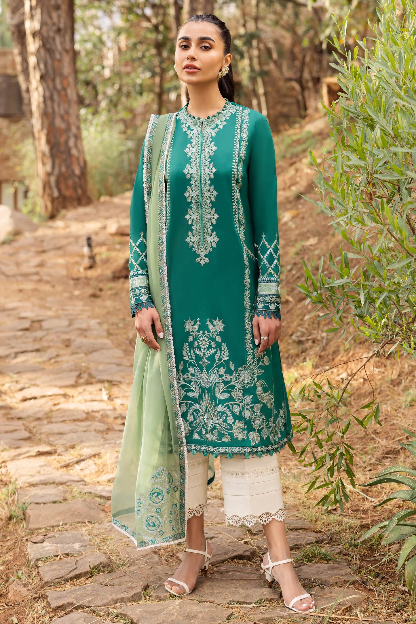 Zaha | Lawn 24 | VEJAH (ZL24-11 B) - Ladies Clothes - Maria Faisal
