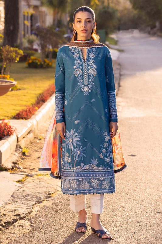 Zaha | Lawn 24 | EIRA (ZL24-05 B) - Ladies Clothes - Maria Faisal