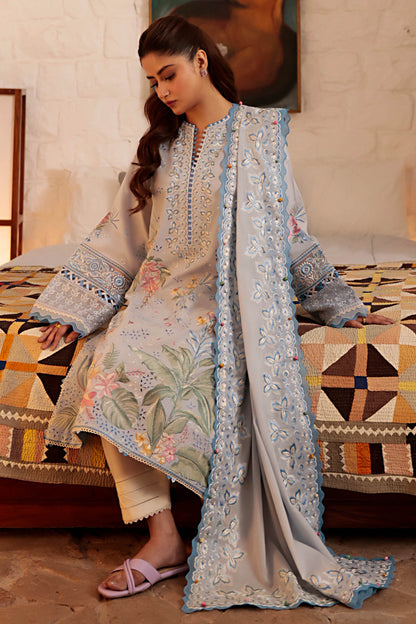 Zaha | Lawn 24 | ELA (ZL24-01 B) - Ladies Clothes - Maria Faisal