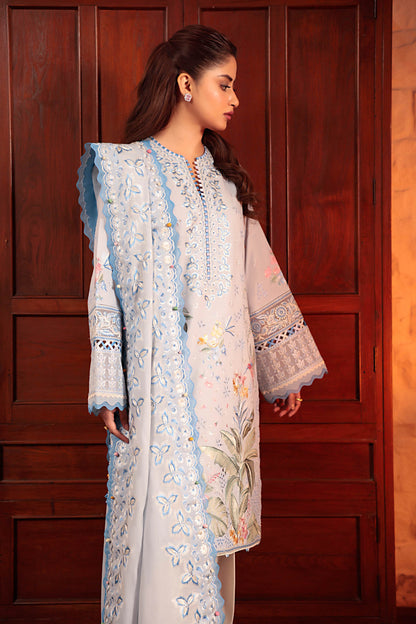 Zaha | Lawn 24 | ELA (ZL24-01 B) - Ladies Clothes - Maria Faisal