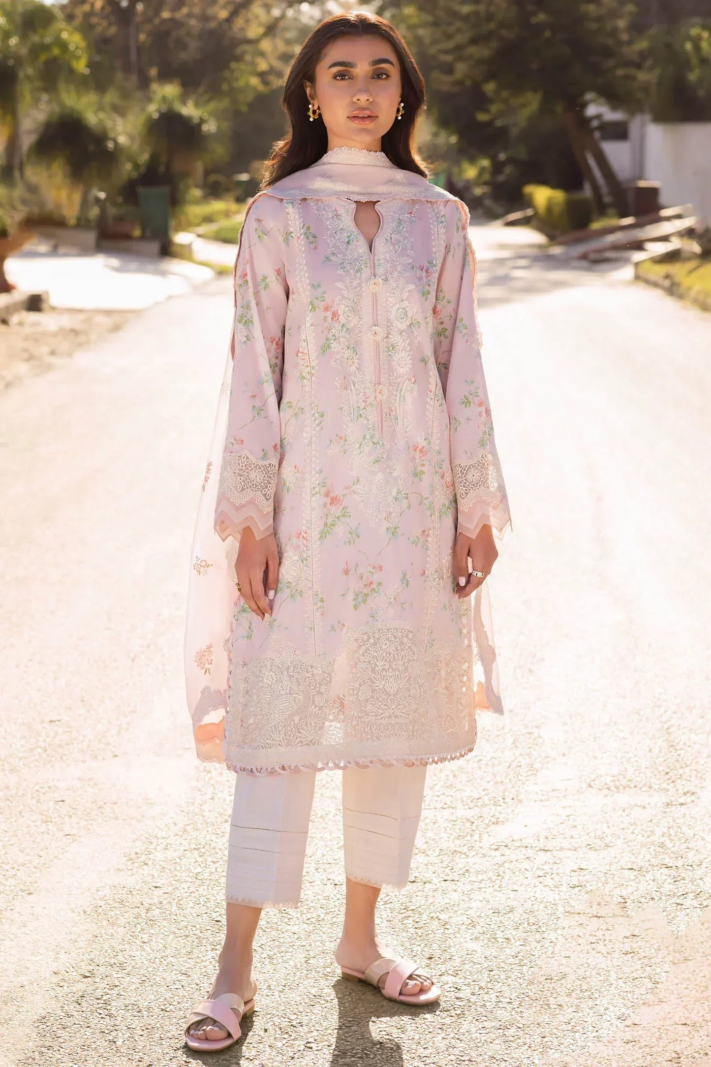 Zaha | Lawn 24 | ASEMA (ZL24-04 A) - Ladies Clothes - Maria Faisal