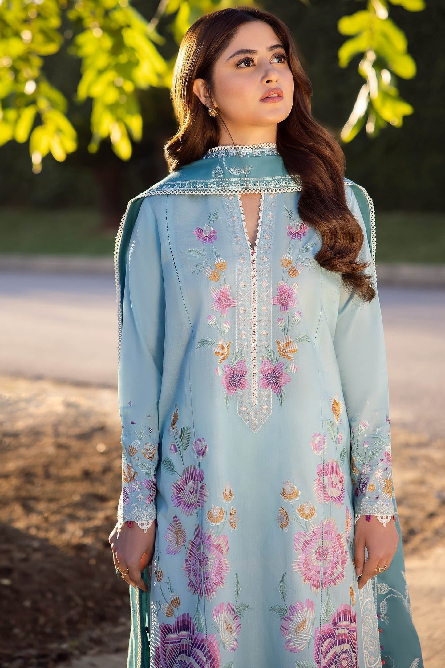 Zaha | Lawn 24 | GIZEM (ZL24-14 B) - Ladies Clothes - Maria Faisal