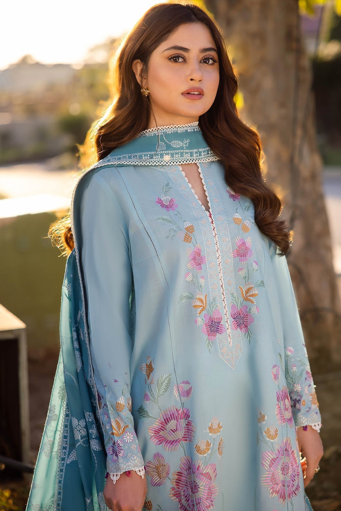 Zaha | Lawn 24 | GIZEM (ZL24-14 B) - Ladies Clothes - Maria Faisal