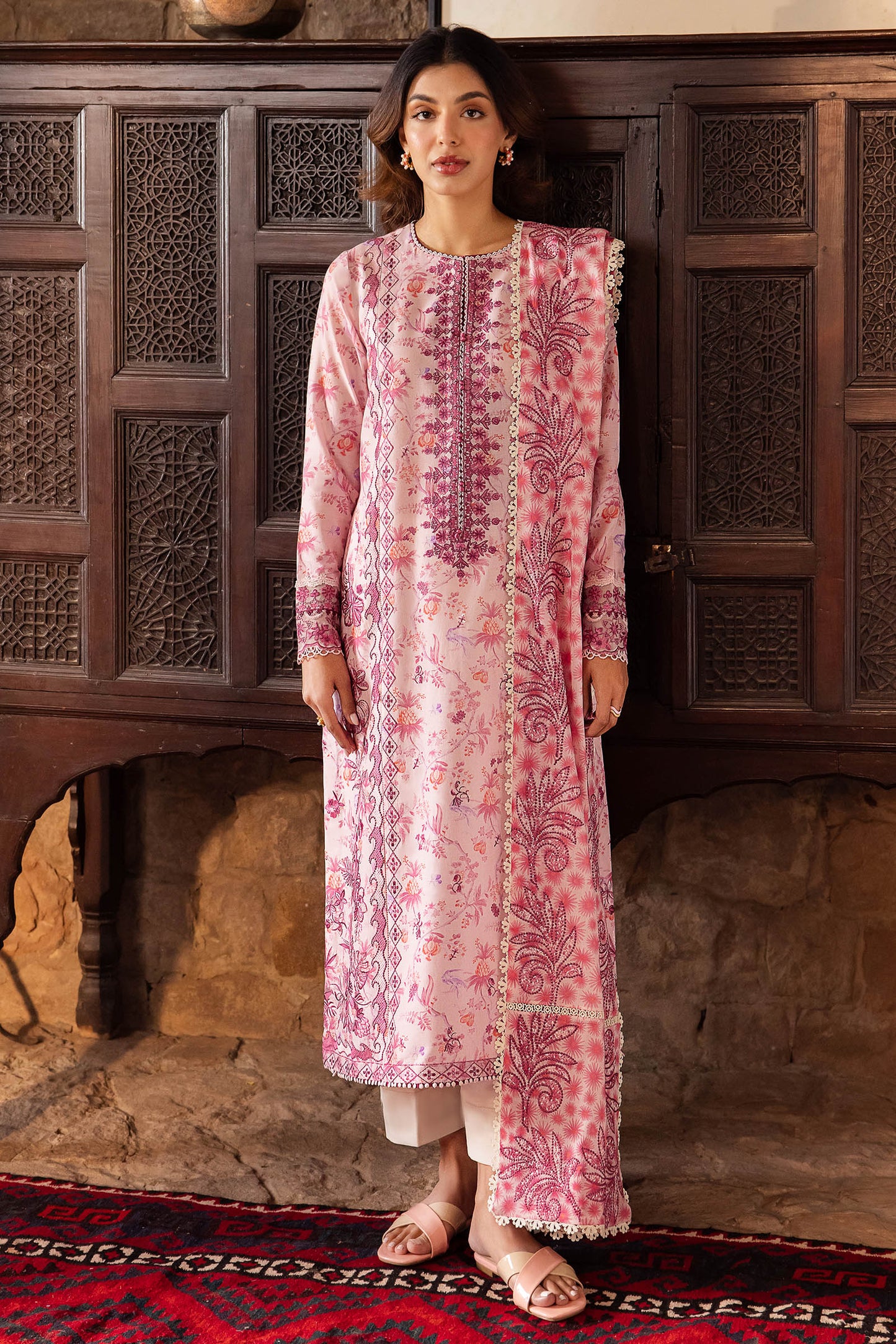 Zaha | Lawn 24 | SENA (ZL24-10 B) - Ladies Clothes - Maria Faisal