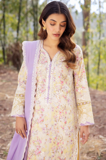 Zaha | Lawn 24 | SEZEM (ZL24-13 A) - Ladies Clothes - Maria Faisal