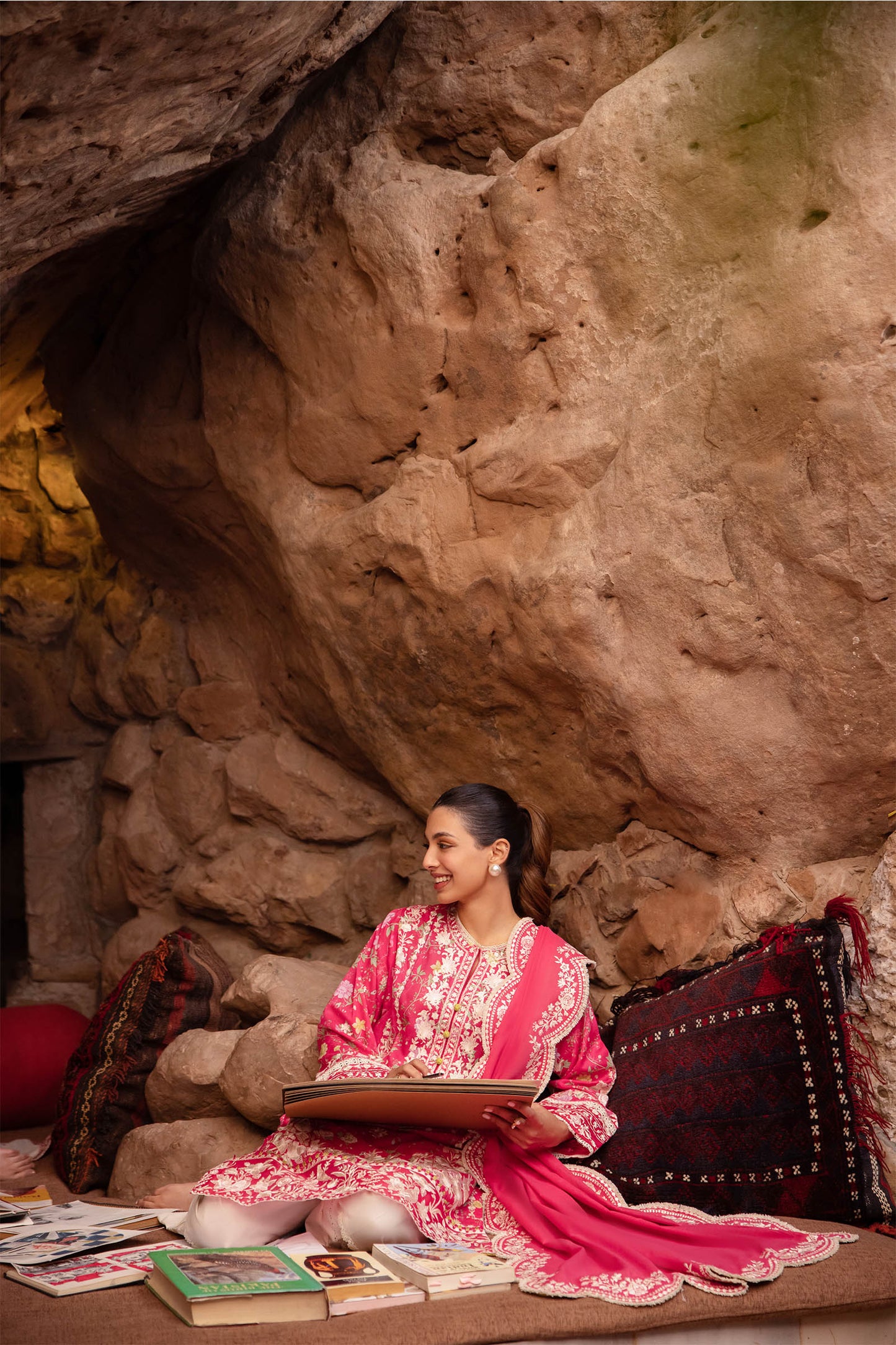 Zaha | Lawn 24 | LEYLA (ZL24-12 A) - Ladies Clothes - Maria Faisal