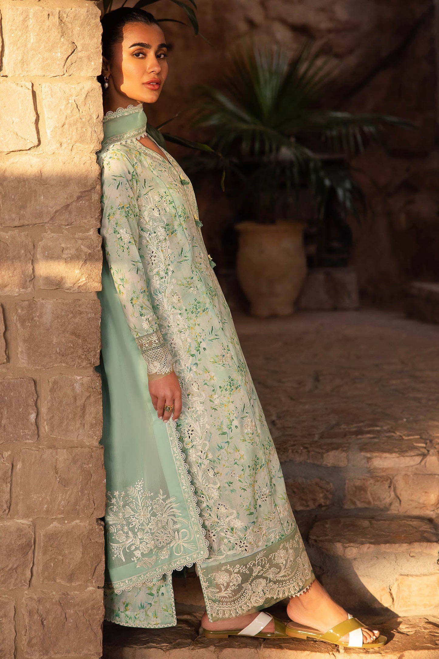 Zaha | Lawn 24 | SEZEM (ZL24-13 B) - Ladies Clothes - Maria Faisal