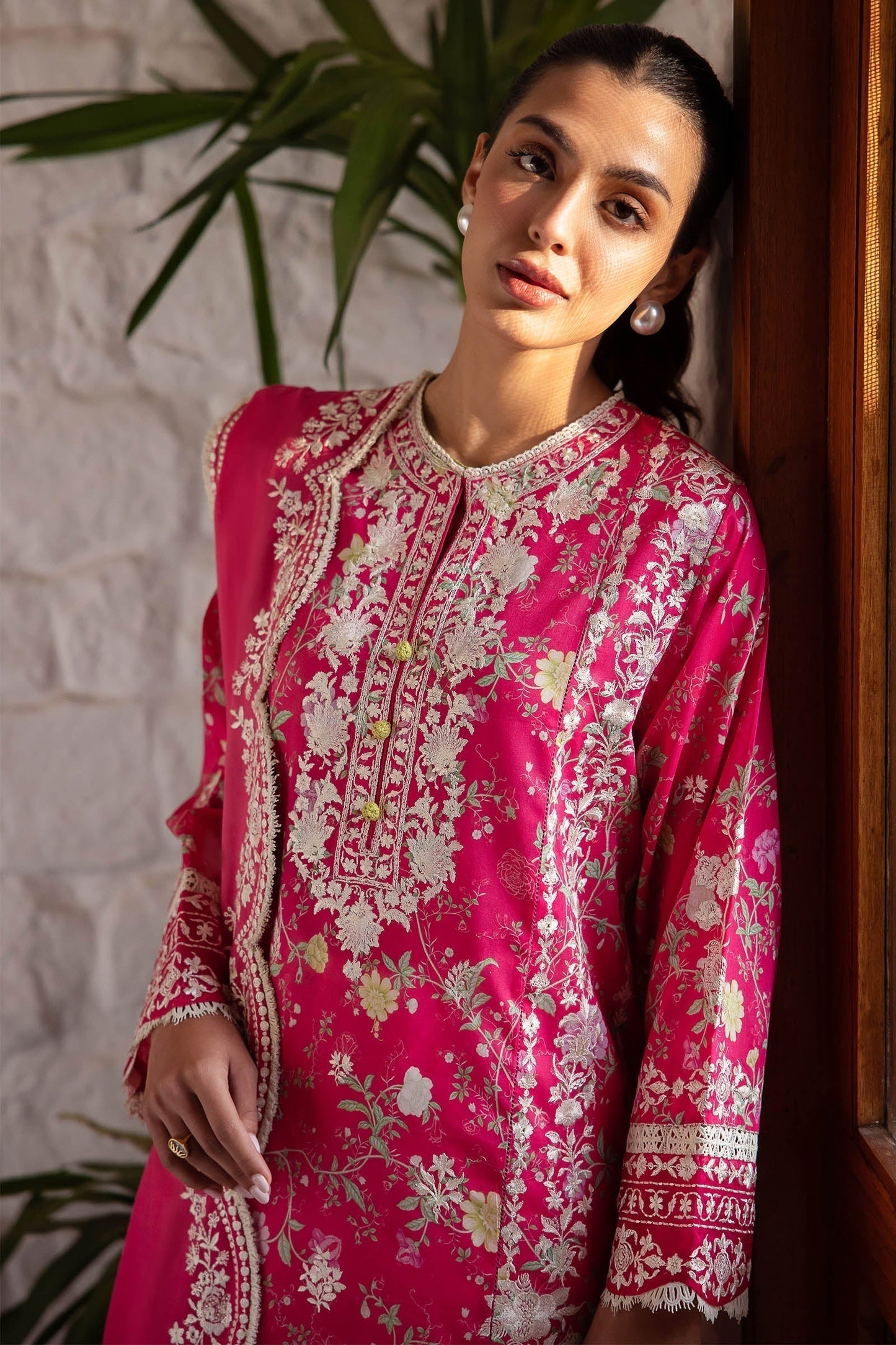 Zaha | Lawn 24 | LEYLA (ZL24-12 A) - Ladies Clothes - Maria Faisal