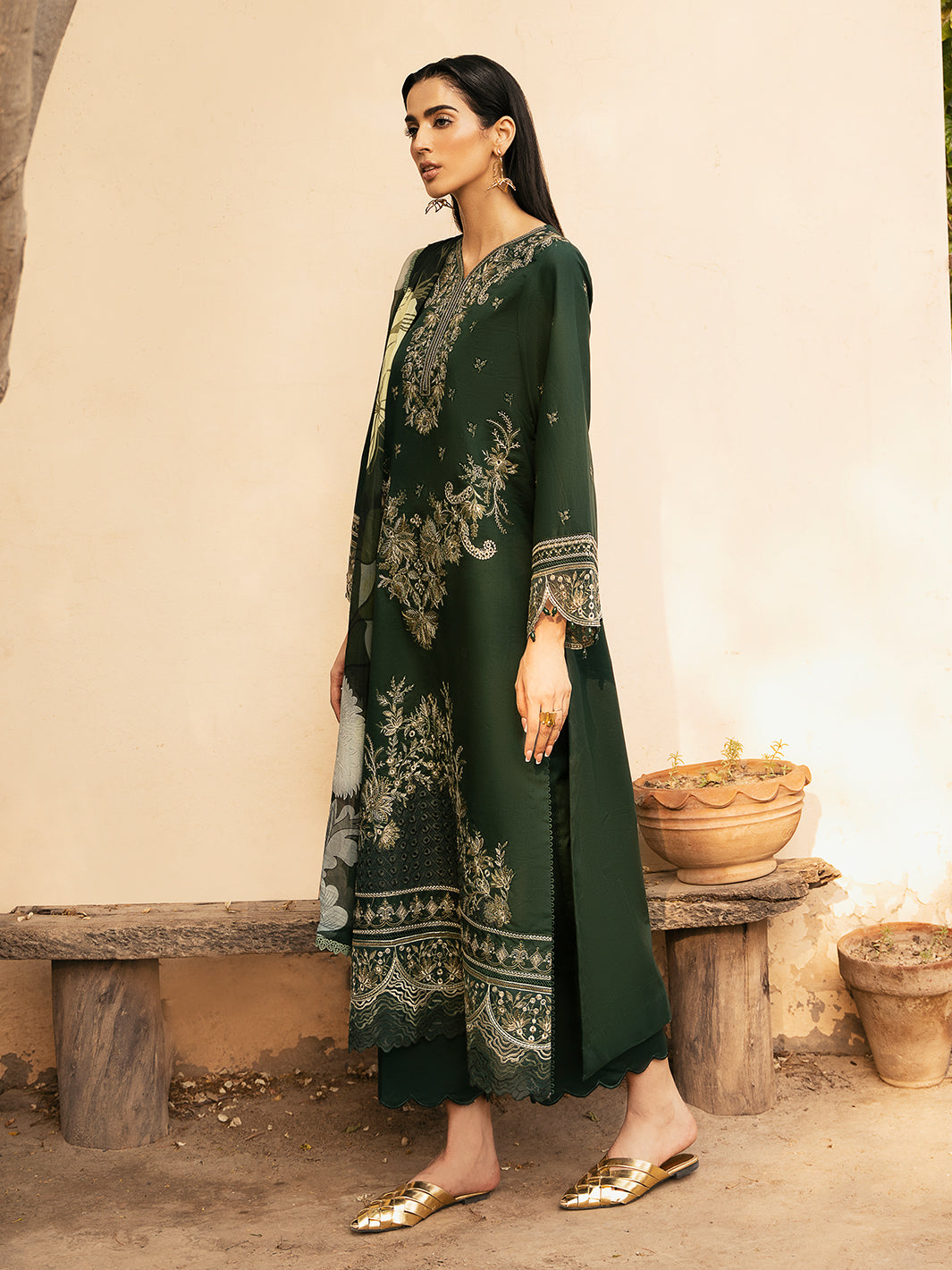 Izel | Dastak Luxury Lawn | ZAIB - Ladies Clothes 