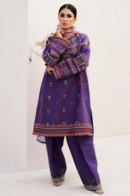 Zara Shahjahan | Luxury Lawn 24 | LAMIA-7B - Ladies Clothes - Maria Faisal