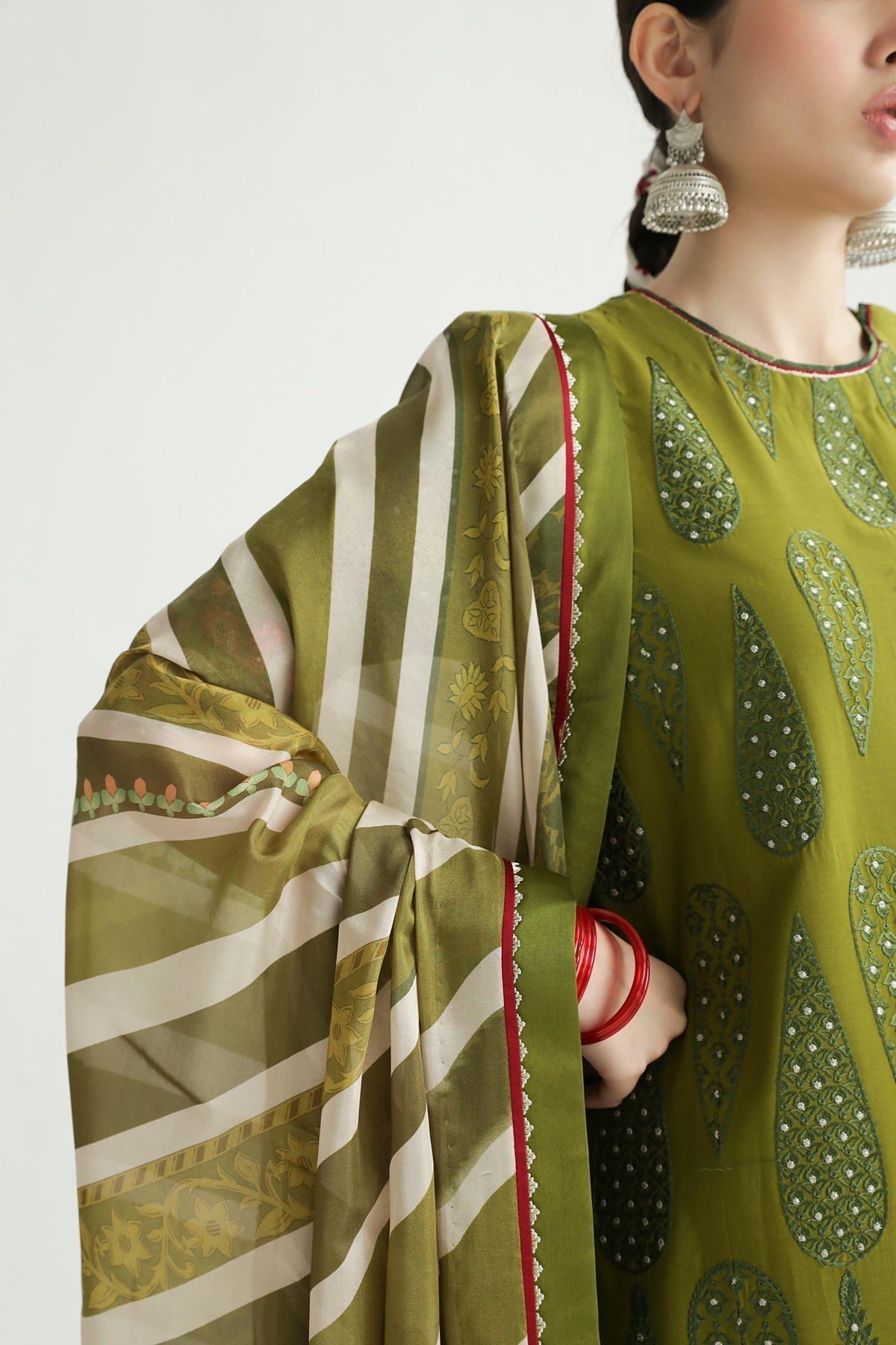 Zara Shahjahan | Luxury Lawn 24 | AAINA-8B - Ladies Clothes - Maria Faisal