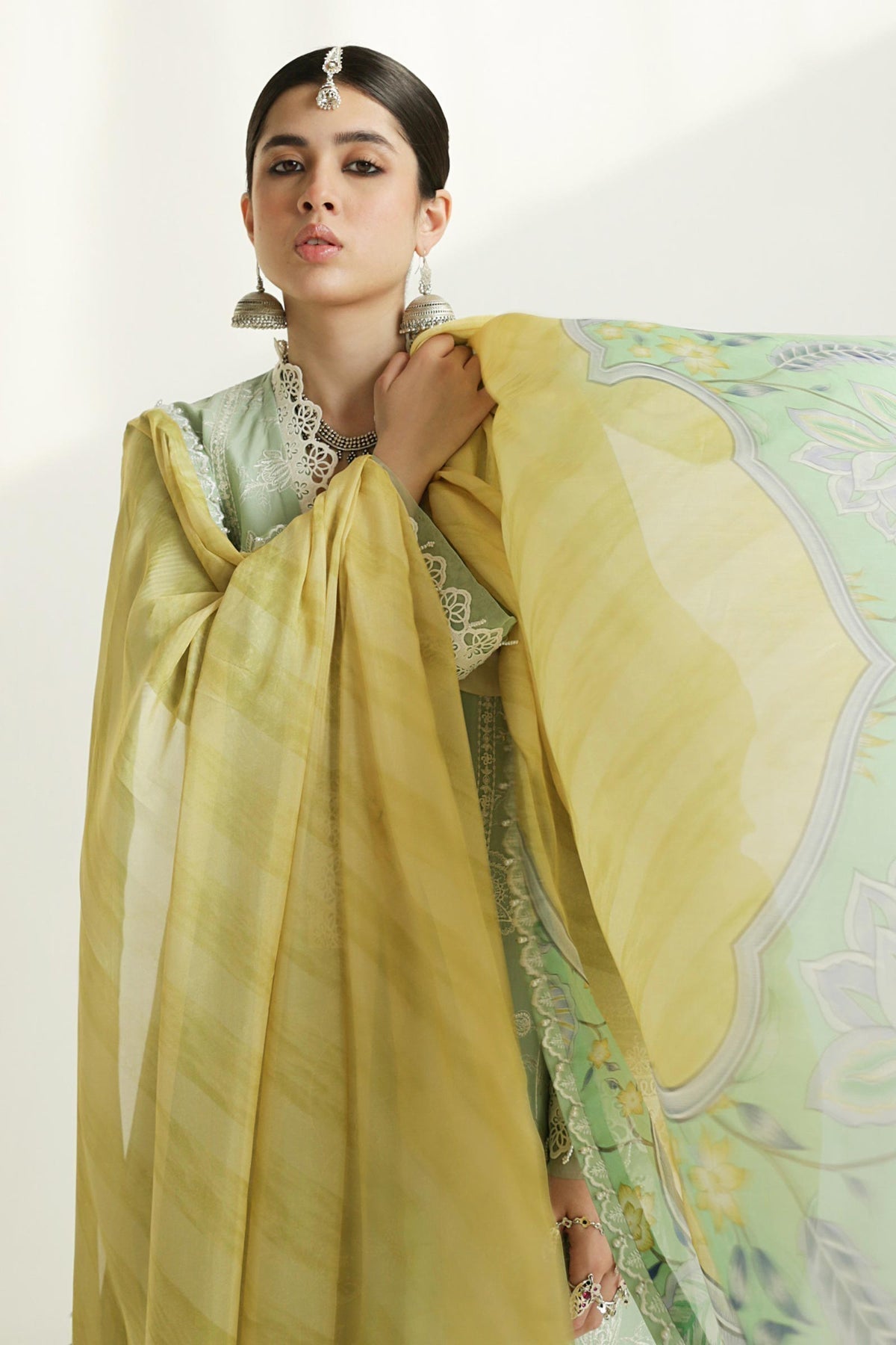Zara Shahjahan | Luxury Lawn 24 | MAHI-1B - Ladies Clothes - Maria Faisal