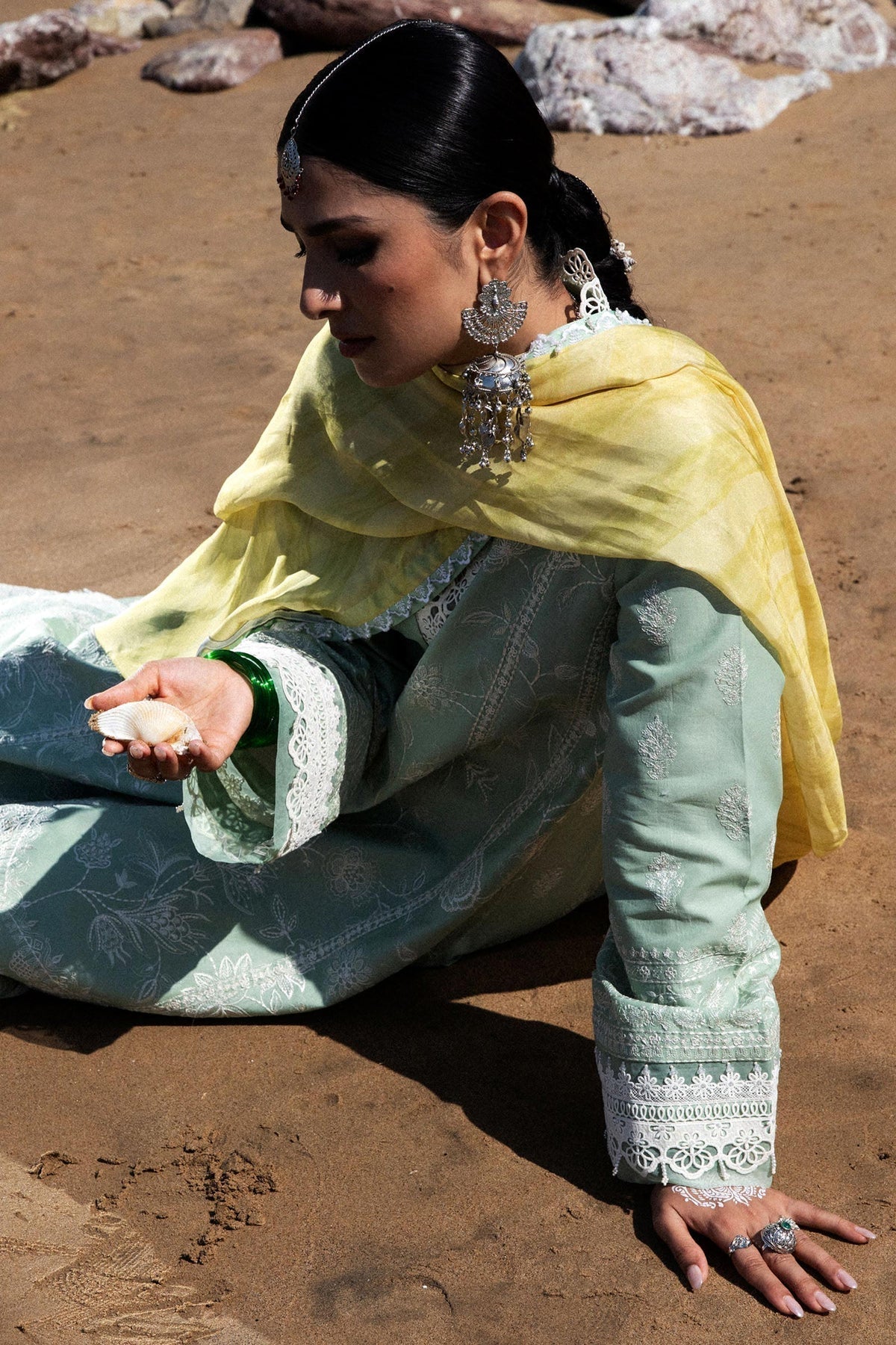 Zara Shahjahan | Luxury Lawn 24 | MAHI-1B - Ladies Clothes - Maria Faisal