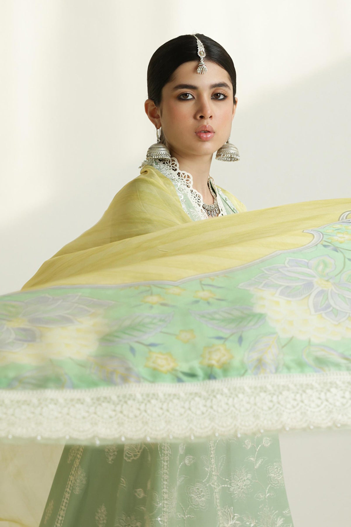 Zara Shahjahan | Luxury Lawn 24 | MAHI-1B - Ladies Clothes - Maria Faisal
