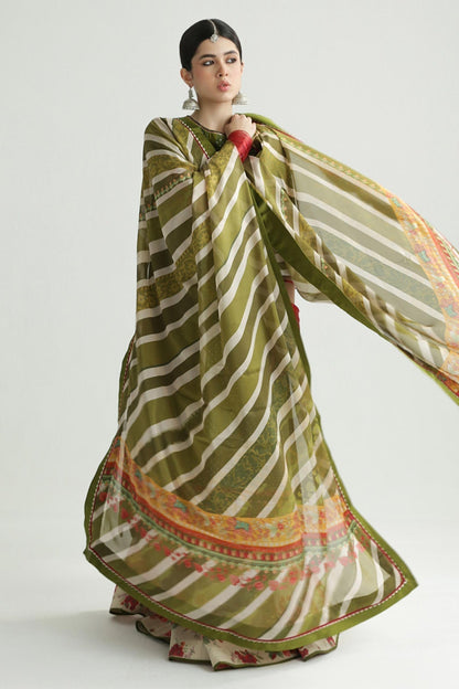 Zara Shahjahan | Luxury Lawn 24 | AAINA-8B - Ladies Clothes - Maria Faisal
