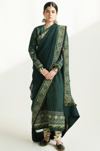 Zara Shahjahan | Luxury Lawn 24 | PARSA-9B - Ladies Clothes - Maria Faisal