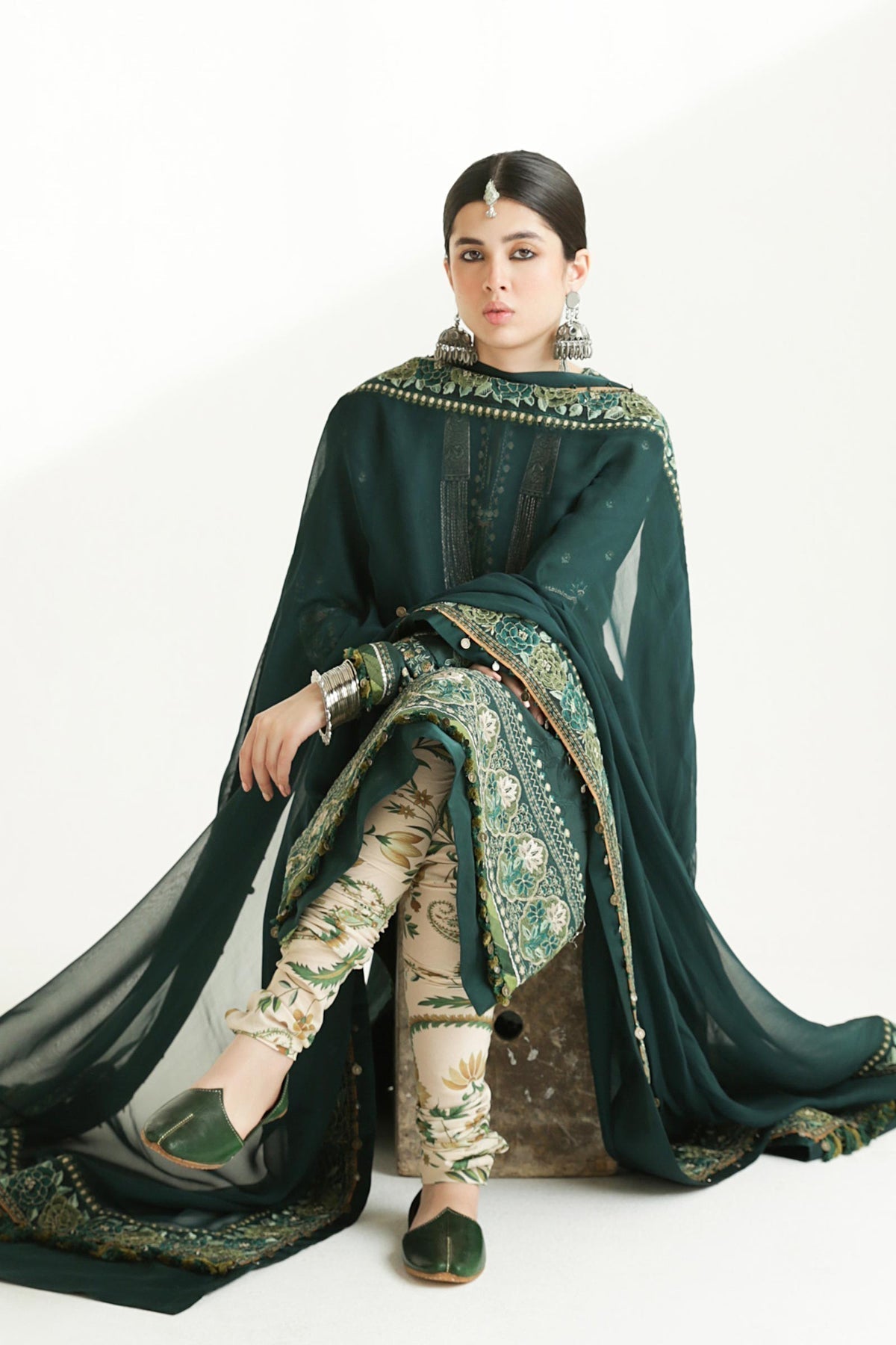Zara Shahjahan | Luxury Lawn 24 | PARSA-9B - Ladies Clothes - Maria Faisal