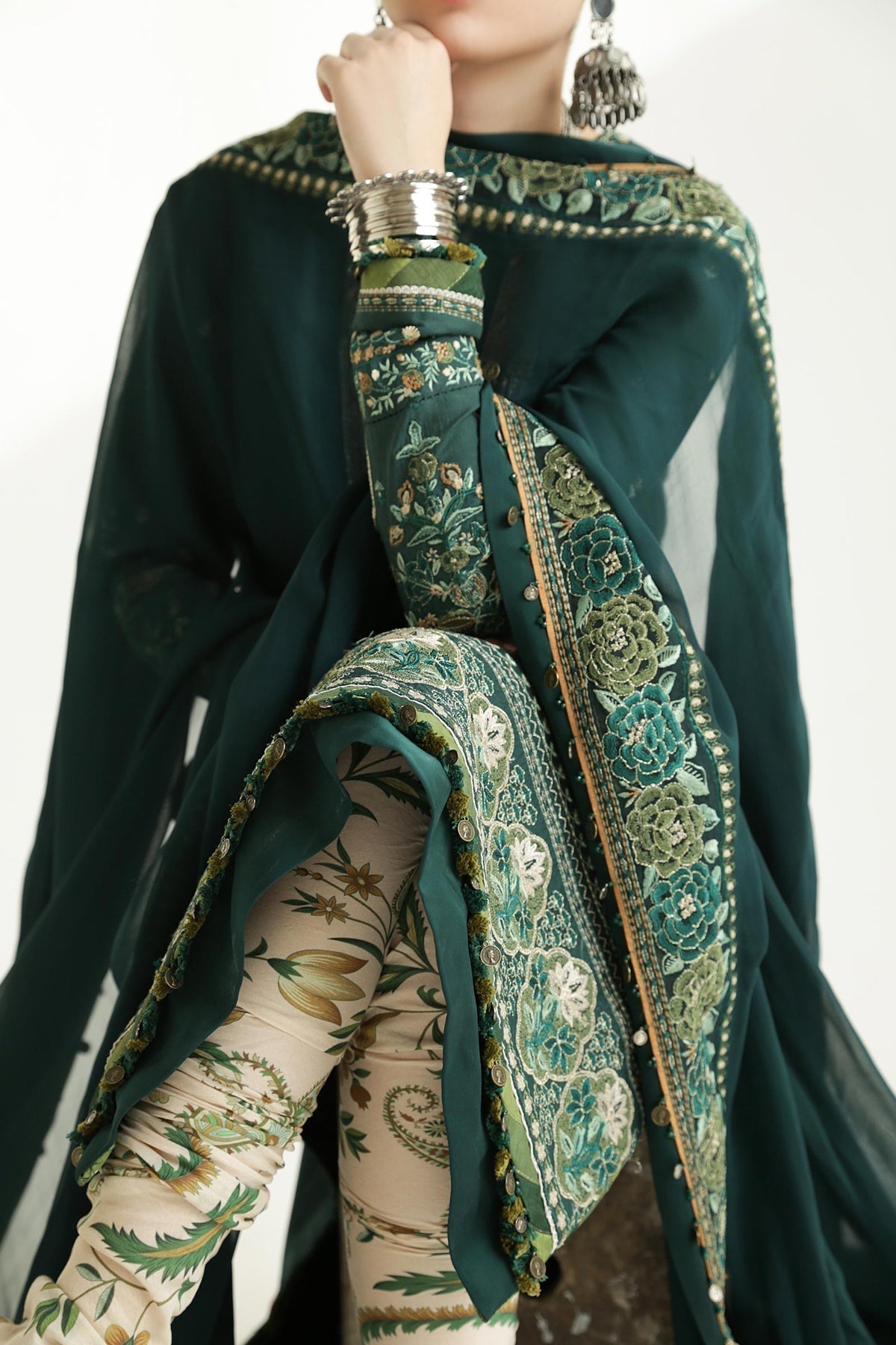 Zara Shahjahan | Luxury Lawn 24 | PARSA-9B - Ladies Clothes - Maria Faisal