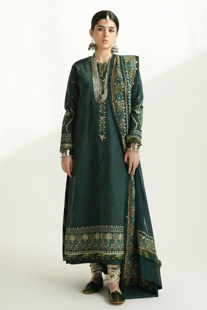 Zara Shahjahan | Luxury Lawn 24 | PARSA-9B - Ladies Clothes - Maria Faisal
