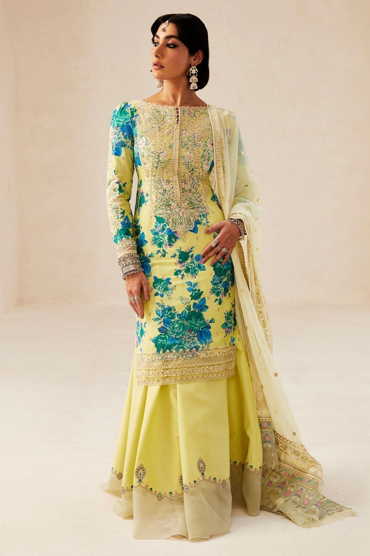 Zara Shahjahan | Luxury Lawn 24 | PHOOL KARI-13A