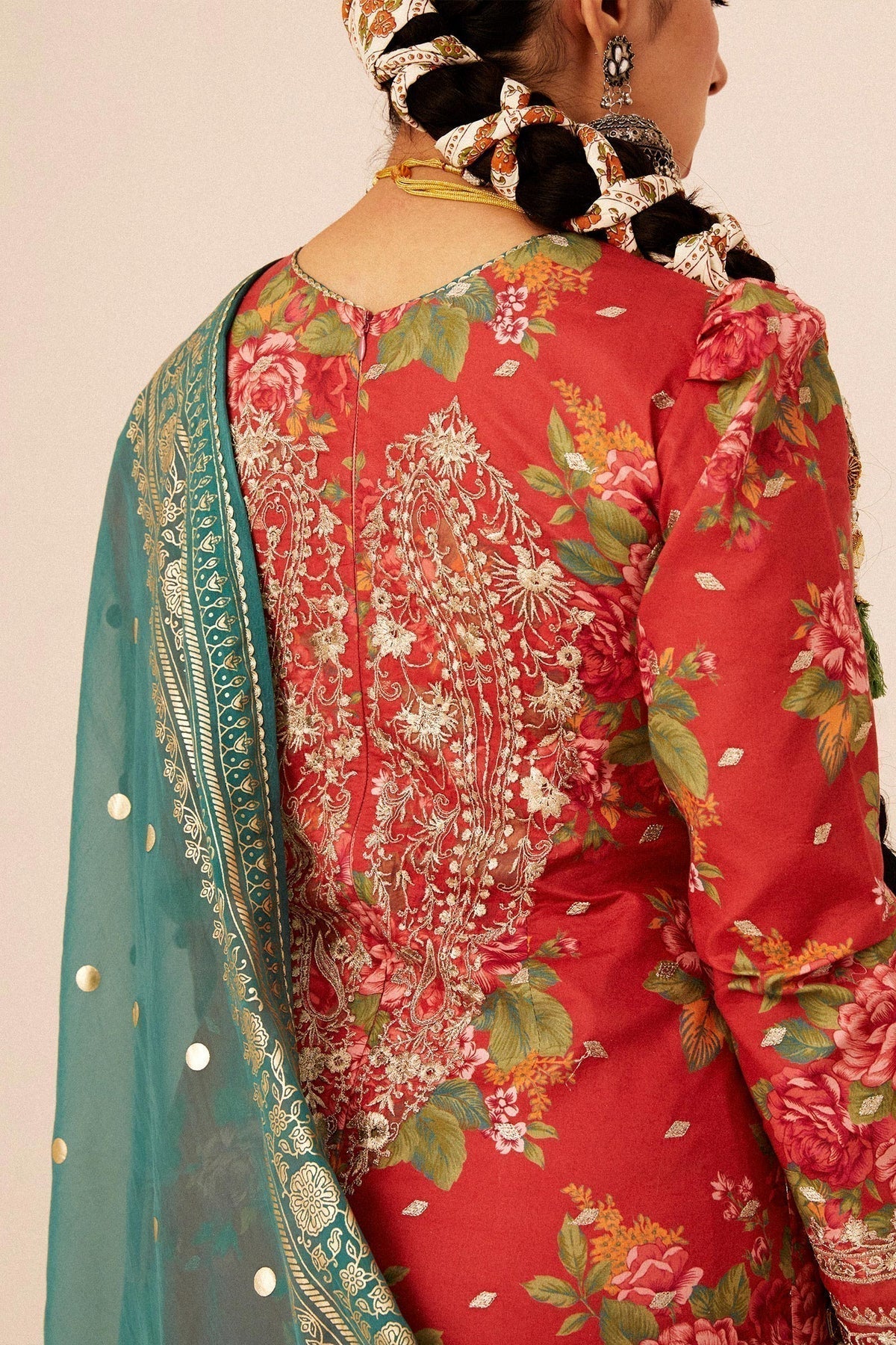 Zara Shahjahan | Luxury Lawn 24 | PHOOL KARI-13B - Ladies Clothes - Maria Faisal