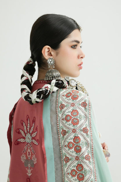 Zara Shahjahan | Luxury Lawn 24 | SANDAL-10B - Ladies Clothes - Maria Faisal