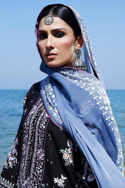 Zara Shahjahan | Luxury Lawn 24 | SIFFA-4B - Ladies Clothes - Maria Faisal