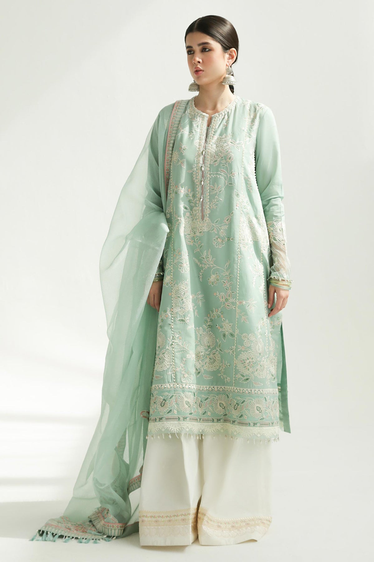 Zara Shahjahan | Luxury Lawn 24 | AMIRA-5B - Ladies Clothes - Maria Faisal