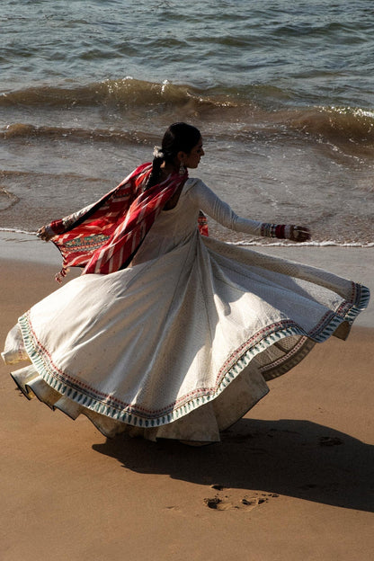 Zara Shahjahan | Luxury Lawn 24 | AAINA-8A - Ladies Clothes - Maria Faisal